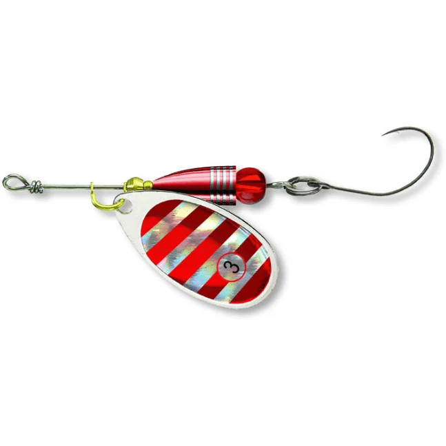 Cormoran Bullet Spinner Single Hook Silver Red Stripes 2 4g