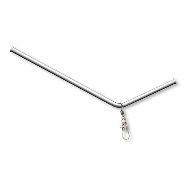 Cormoran Metal Anti-Tangle Boom Curved Silver 12cm