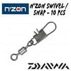 Daiwa N'Zon Swivel Snap Size 10