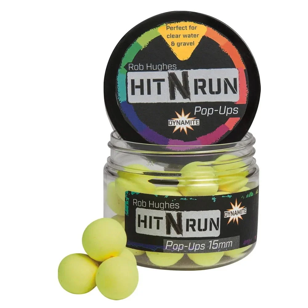 Dynamite Baits Hit N Run Pop Up Yellow 15mm