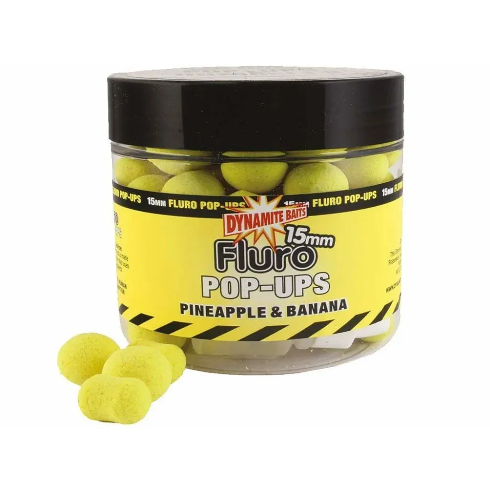 Dynamite Baits Pineapple & Banana Fluro Pop-Up 20mm + Booster