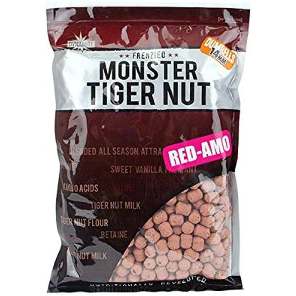 Dynamite Baits Premium Boilies Monster Tiger Nut Red-Amo S/L 14mm Dumbells