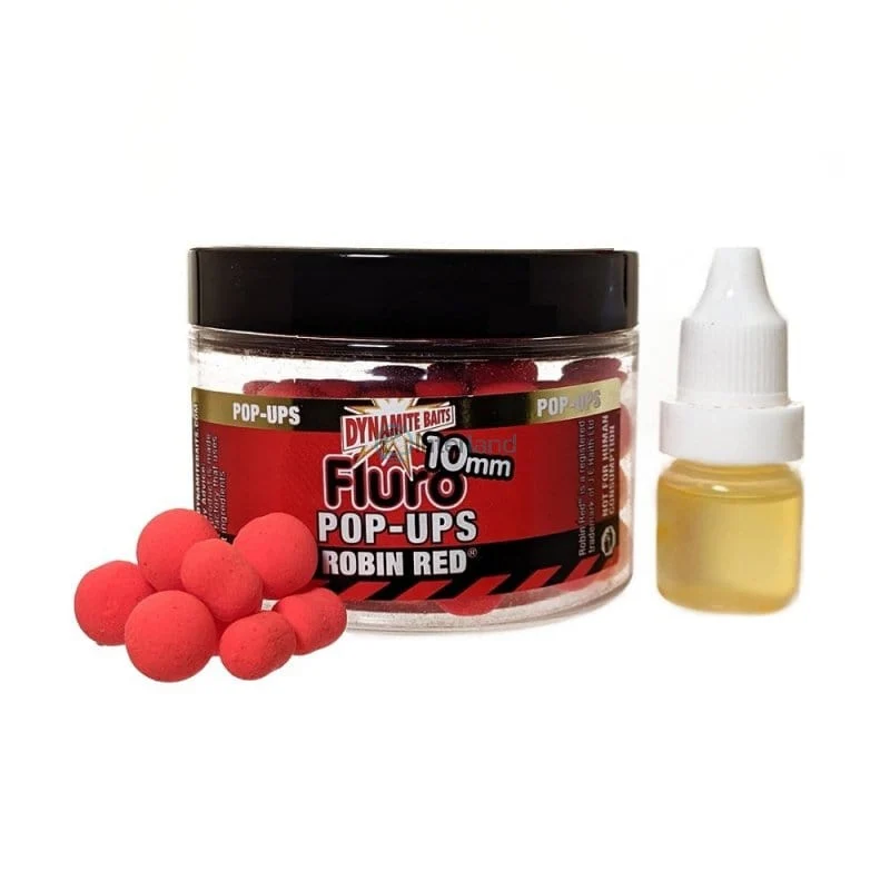 Dynamite Baits Robin Red Fluro Pop-Up 10mm + Booster