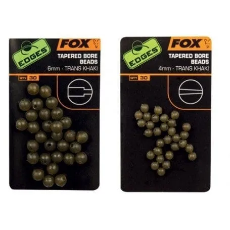 Fox Edges 6mm Tapered Bore Beads x 30