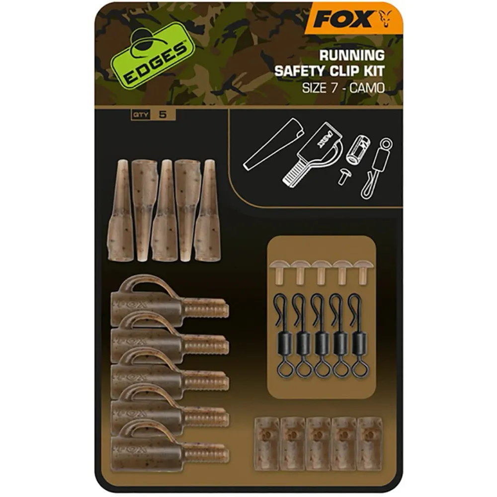 Fox Edges Camo Running Safety Clip Kit