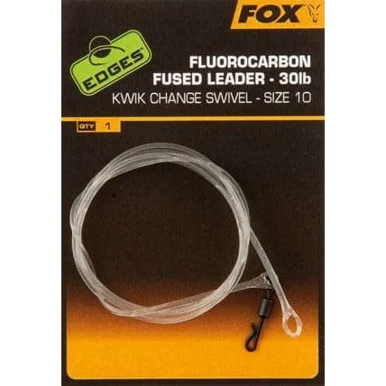Fox Edges Fluorocarbon Fused Leader Size 10