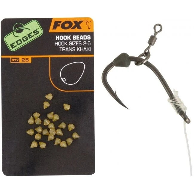 Fox Edges Hook Bead x 25 2-10 Khaki