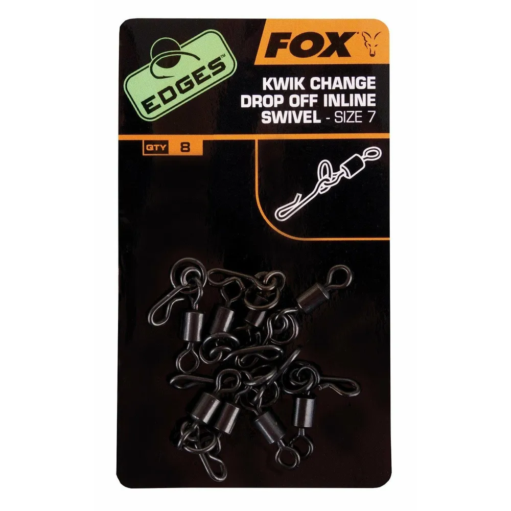Fox Edges Kwik Change Drop Off Inline Swivel Size 7