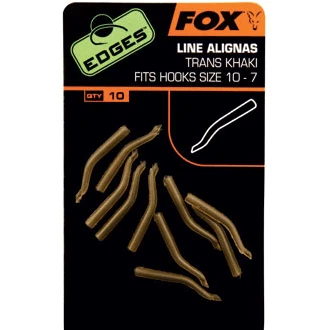 FOX Edges Line Aligner Hook Sz 10-7 Khaki x10