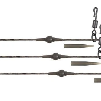 Fox Edges Naturals Heli-Clip Rigs 50lb Copper Core 3pcs