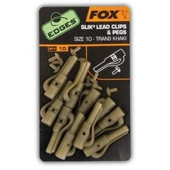 Fox Edges Slik Lead Clip + Peg Size 10 Khaki