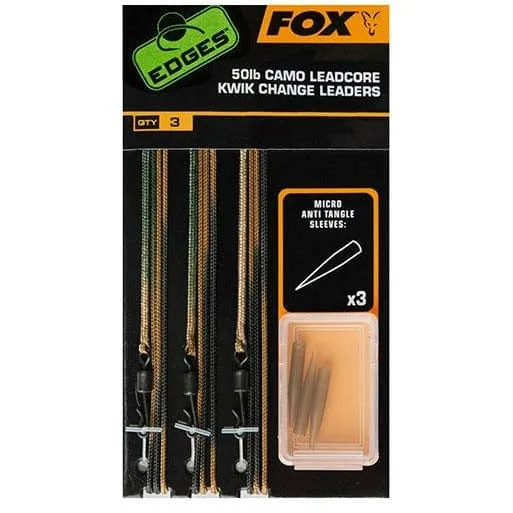 FOX Tied Camo Leadcore Leaders