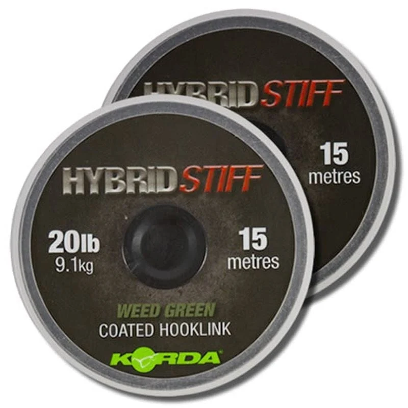 KORDA Hybrid Stiff 20lb Gravel Brown 15m