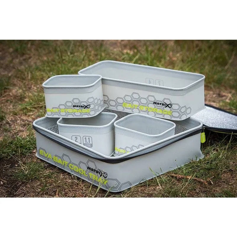 Matrix EVA Bait Cool Tray Light Grey (Includes 4 Tubs)
