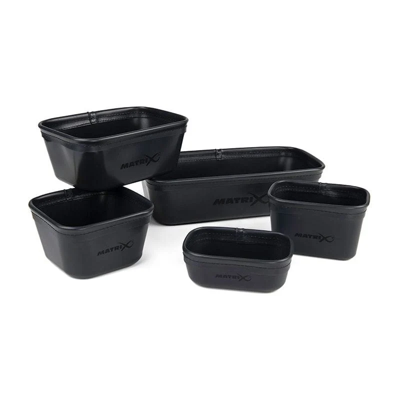 Matrix EVA Bait Tub Set (1x 6pt, 1x 4pt, 1x 3pt, 1x 2pt, 1x 1pt)