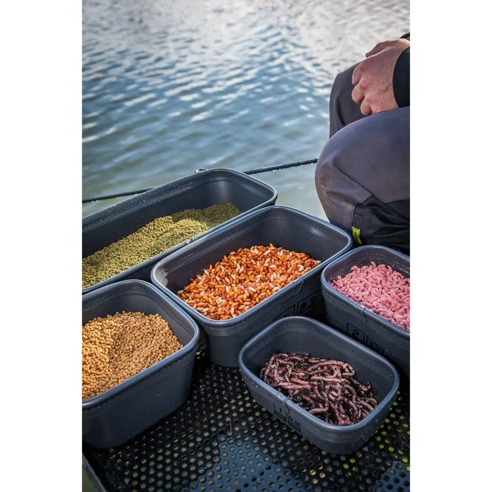 Matrix EVA Bait Tub Set (1x 6pt, 1x 4pt, 1x 3pt, 1x 2pt, 1x 1pt)
