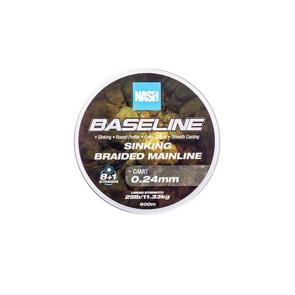 Nash Baseline Sinking Braid Camo 600m