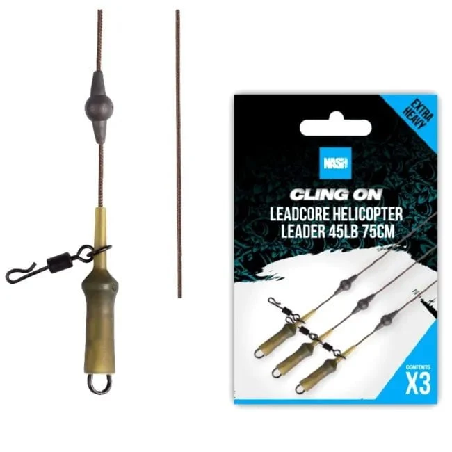 Nash Cling On Leadcore Helicopter Leader 75cm