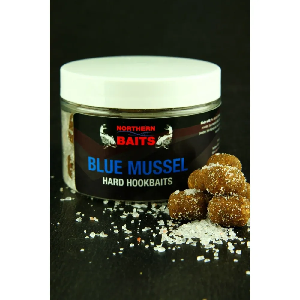 Northern Baits - Blue Mussell Cured Hookbaits 16mm dumbell
