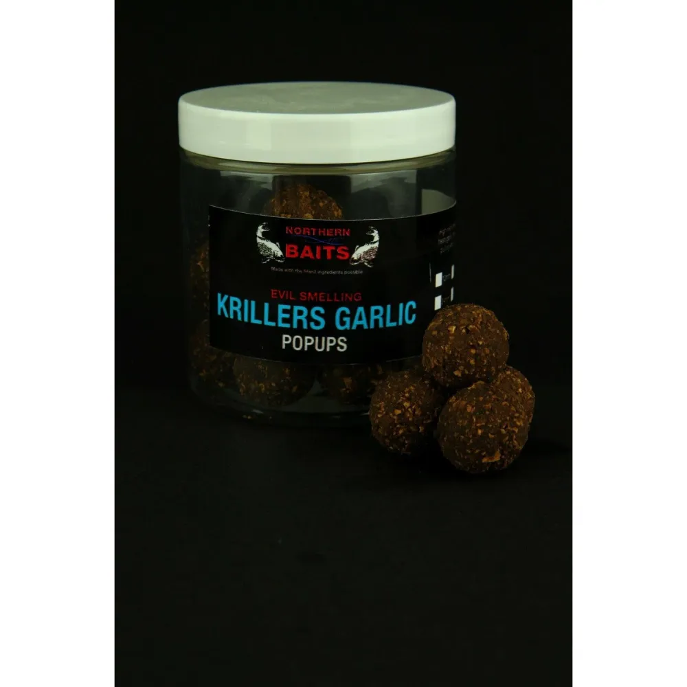 Northern Baits Krillers Garlic Popups Natural 20mm