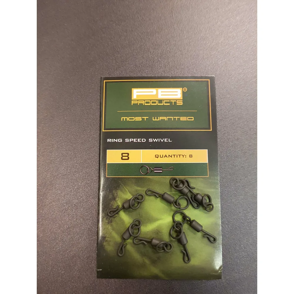 PB Products Ring Speed Swivel Size 8 - 8pcs