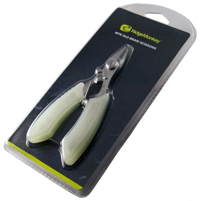 Ridge Monkey Nite-Glo Braid Scissors