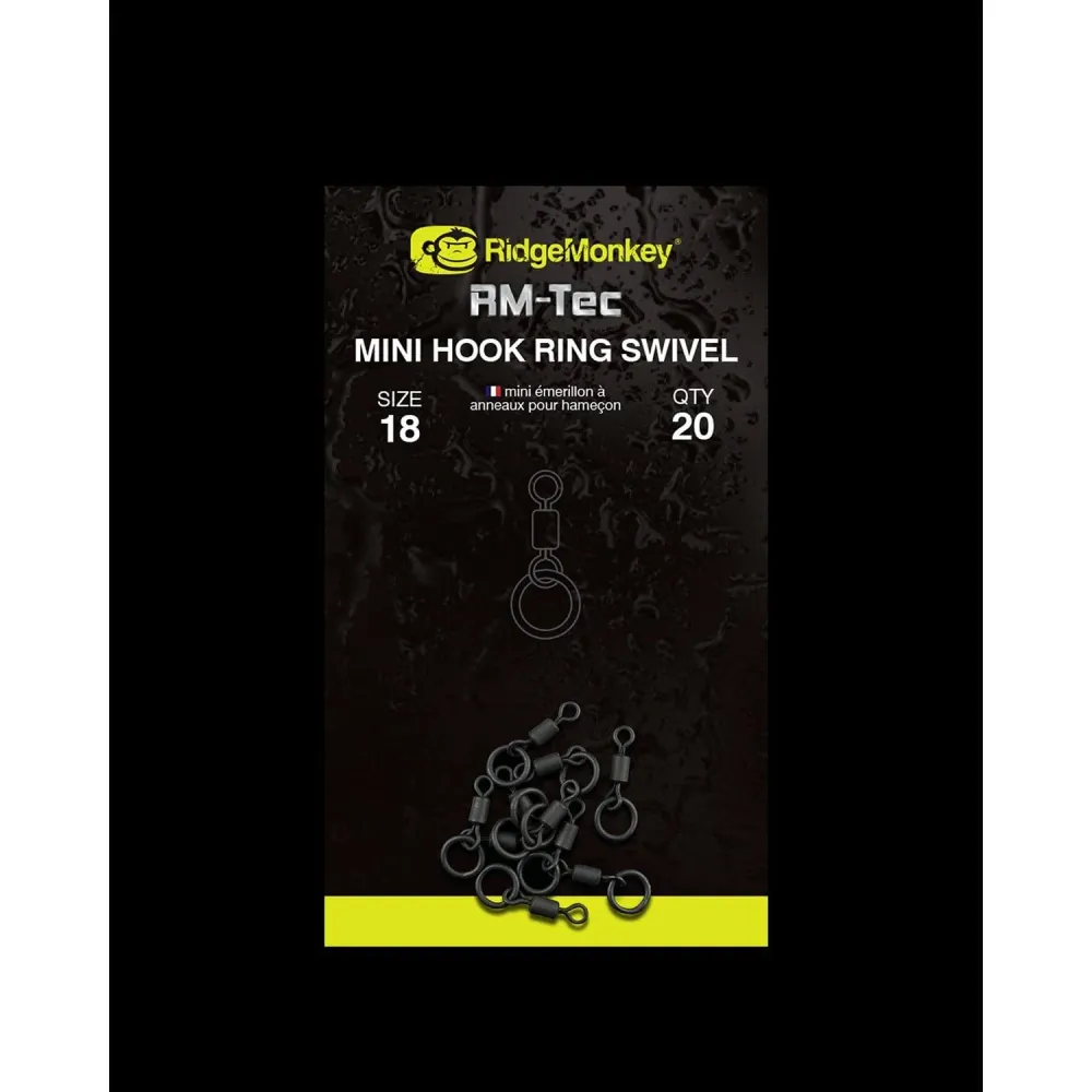 Ridge Monkey RM-Tec Mini Hook Ring Swivel