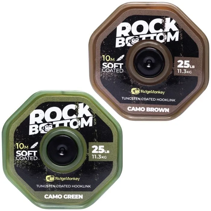 Ridge Monkey Rock Bottom Tungsten Coated Soft Camo Brown 25lb