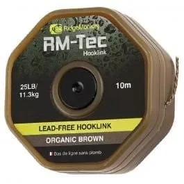 RidgeMonkey RM-Tec Lead-Free Hooklink 25lb Organic Brown