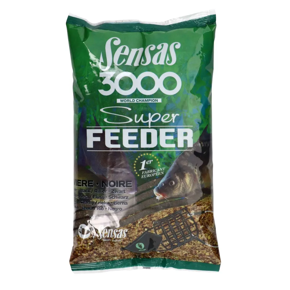 SENSAS 3000 Super Feeder River Black