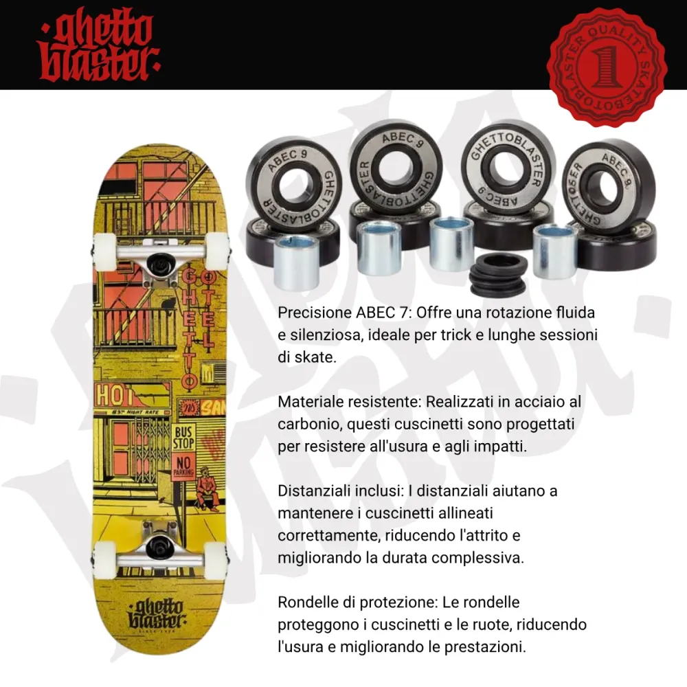 Skateboard Ghettoblaster per iniziare Hotel Rust 8.125"