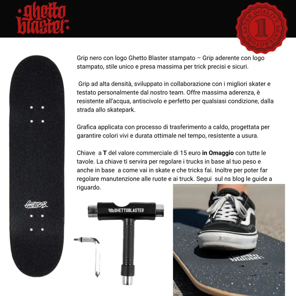 Skateboard Ghettoblaster per iniziare Push Regular 8.0"