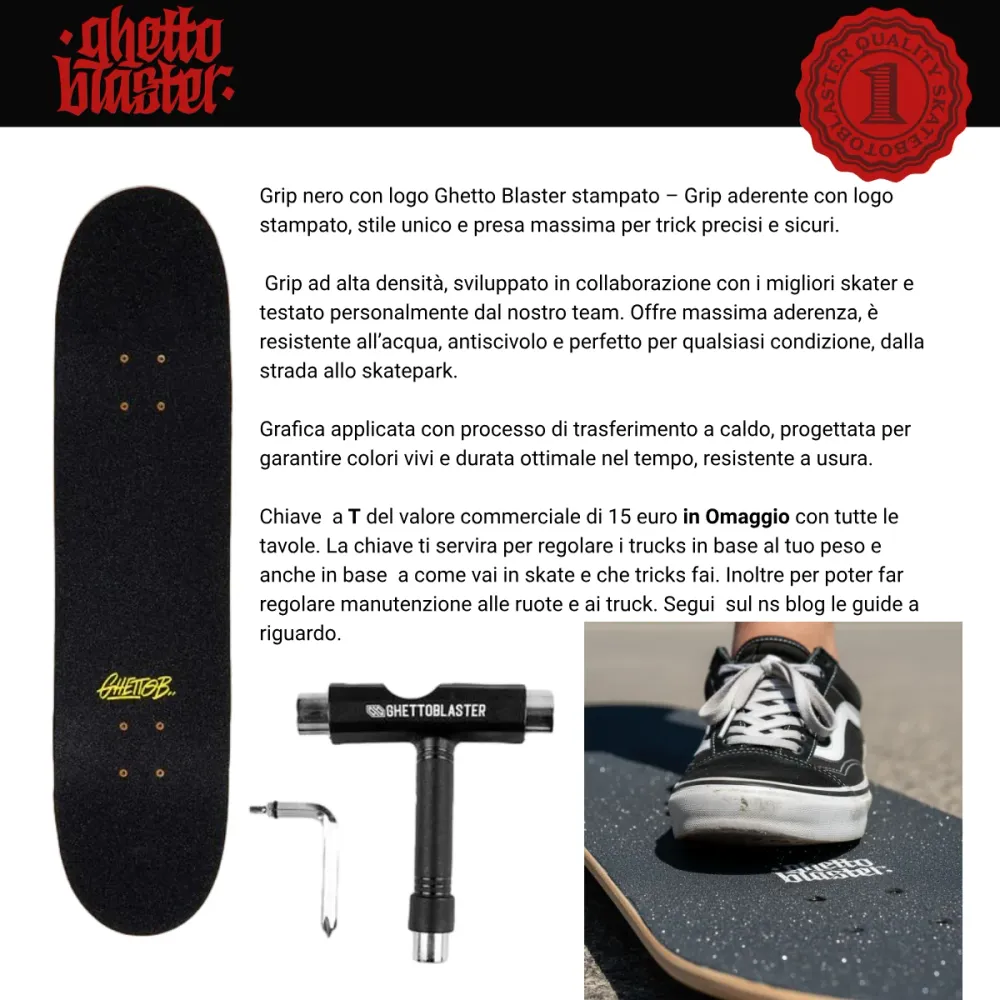Skateboard Ghettoblaster za početak Hotel Rust 8.375"