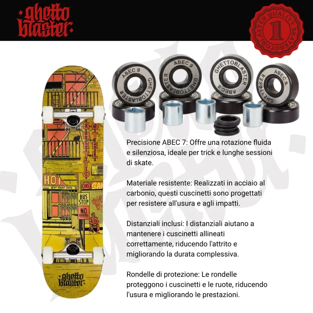 Skateboard Ghettoblaster za početak Hotel Rust 8.375"