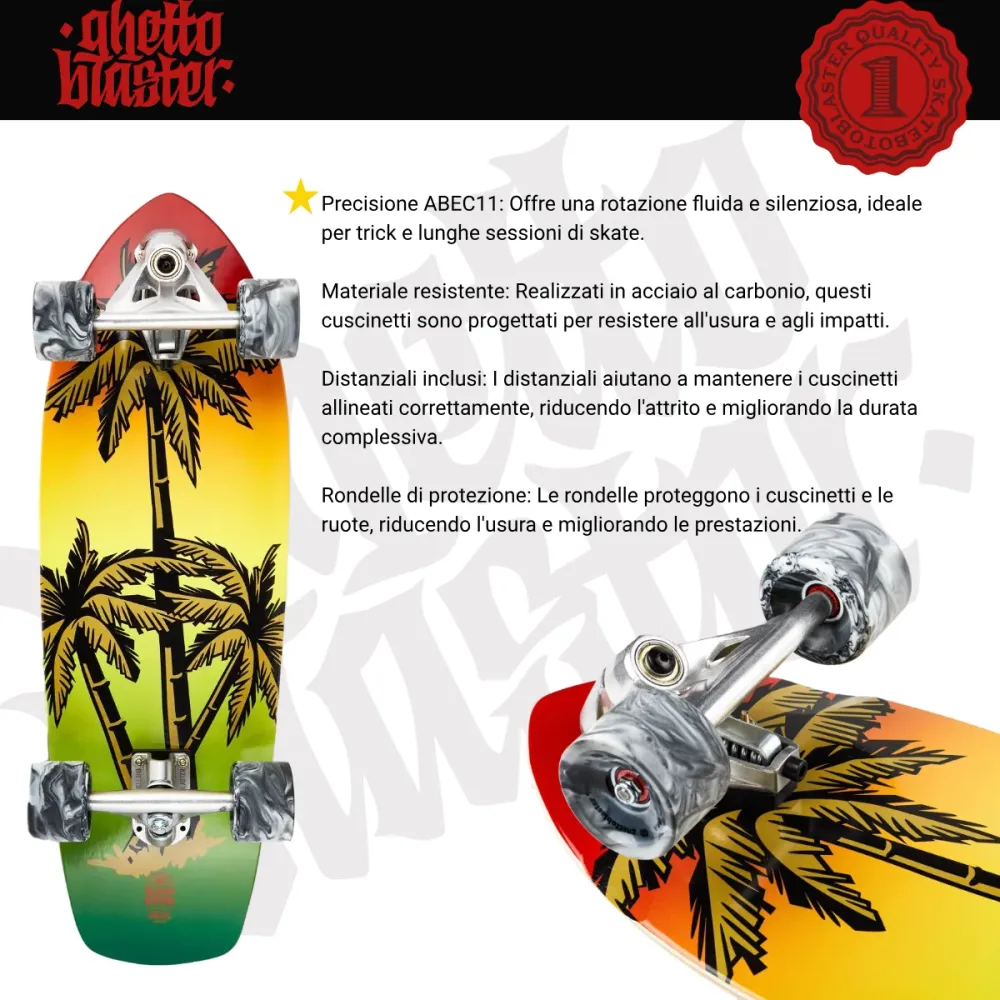 Skateboard Ghettoblaster Surfskate CX7 Palm Sand 30" 9.75"