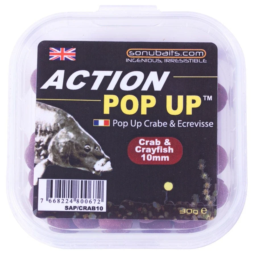 Sonubaits Action Pop-ups 10mm Crab & Crayfish