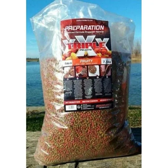 Starbaits Prep X Triple X Pellets Fruity 9mm - 7.5kg