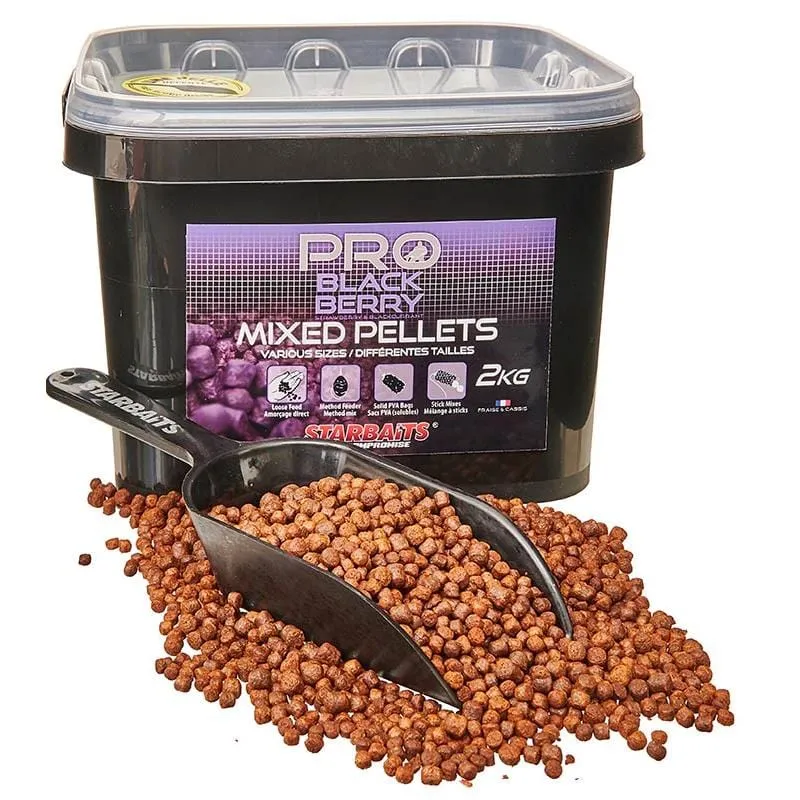 Starbaits PRO Blackberry Pellets Mixed 2kg