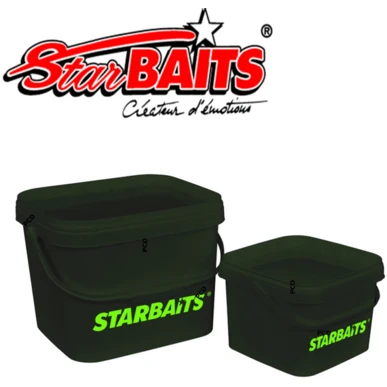 Starbaits SB Square Bucket 21L - Bucket & Lid Set