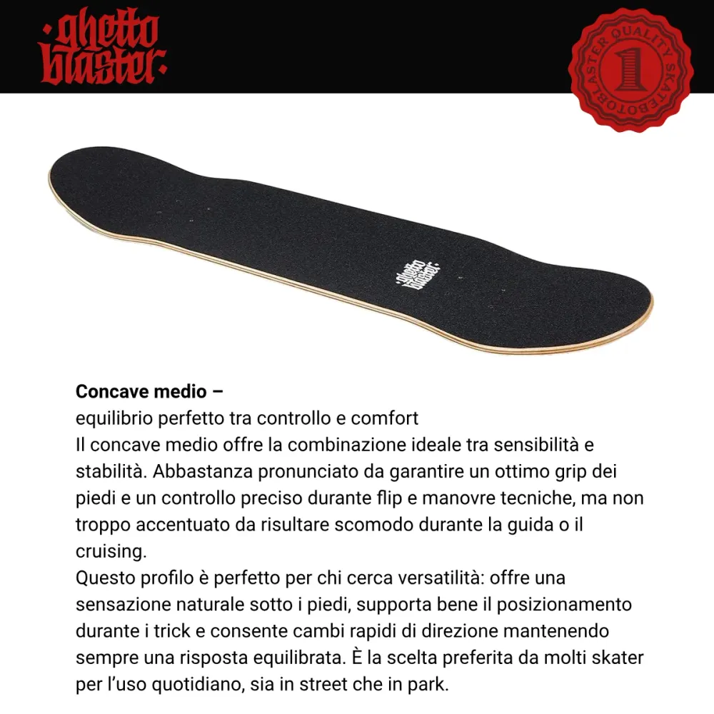 Tavola Skateboard Deck Ghettoblaster Pregripped Small Logo Žuta 8.0"