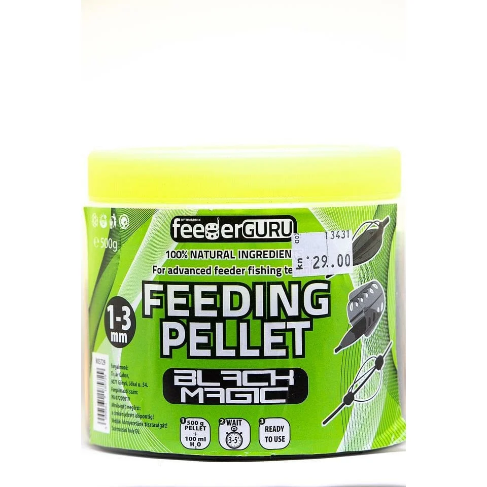 Timar Mix Feeder Guru Black Magic Feeding Pellets 1-3mm 500g