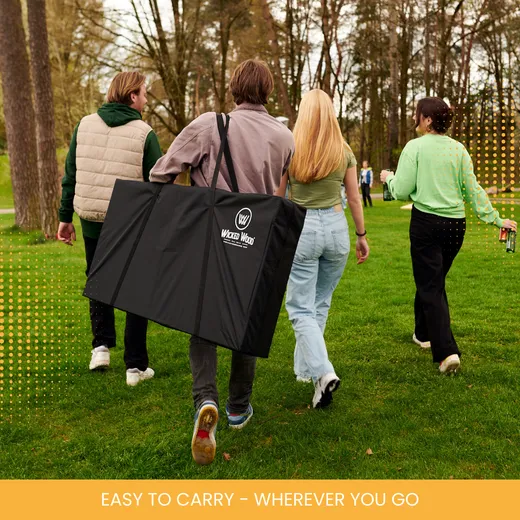 Kompletan set Cornhole 90x60 - Red Zone - 2x4 Cornhole vreće - uključujući torbu za nošenje.