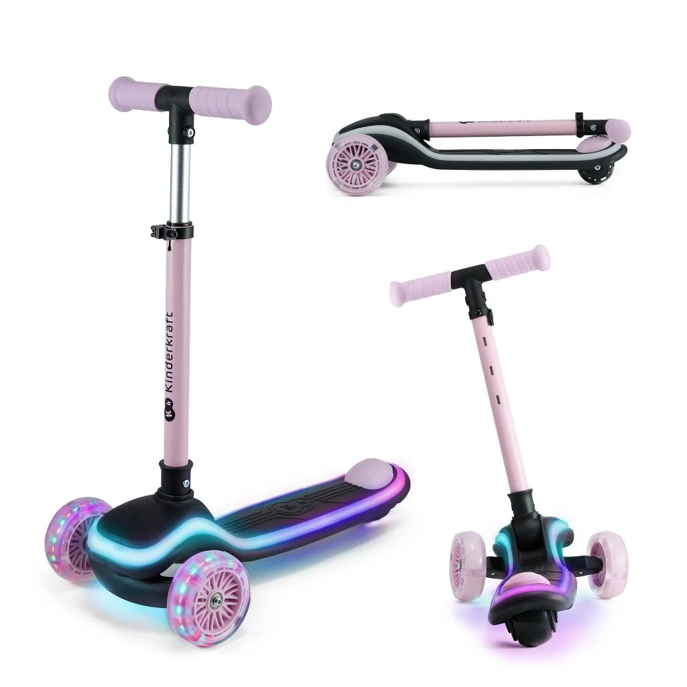 Kinderkraft romobil RAKET LED, Pink