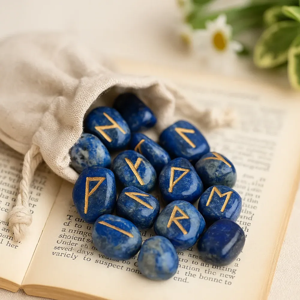 Set lapis runskih kamenja 25 kamenja s torbicom
