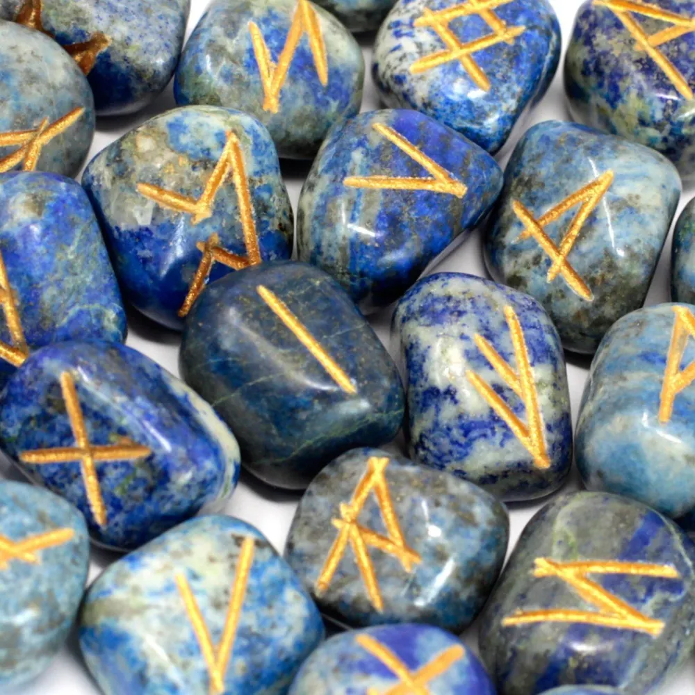 Set lapis runskih kamenja 25 kamenja s torbicom