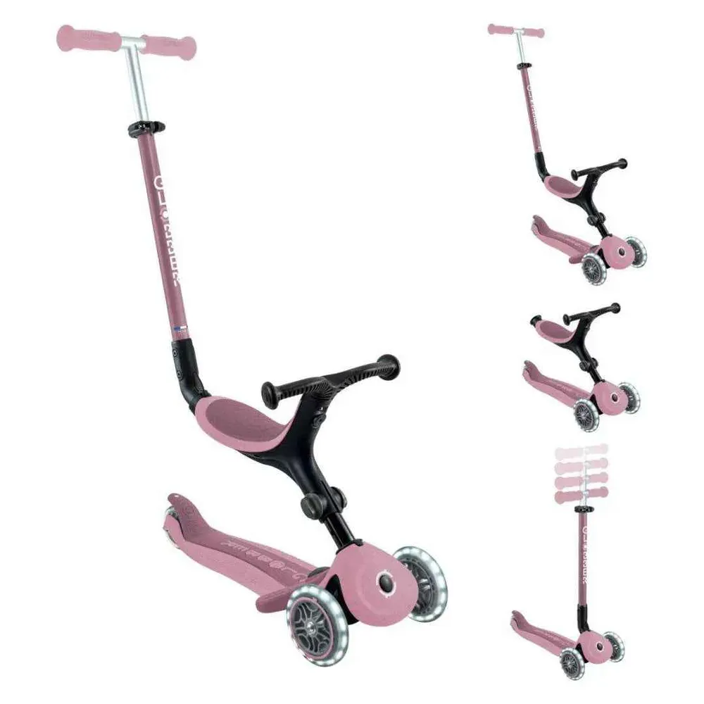 Globber® Sklopivi dječji skuter GO UP Active ECO s svjetlećim kotačima Berry