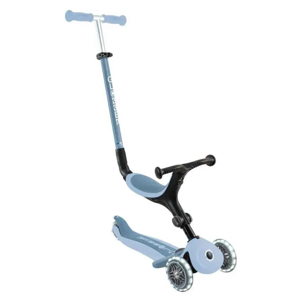 Globber® Sklopivi dječji skuter GO UP Active ECO s svjetlećim kotačima Blueberry