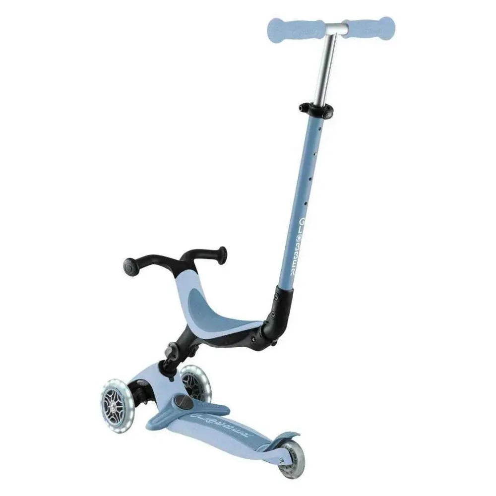 Globber® Sklopivi dječji skuter GO UP Active ECO s svjetlećim kotačima Blueberry