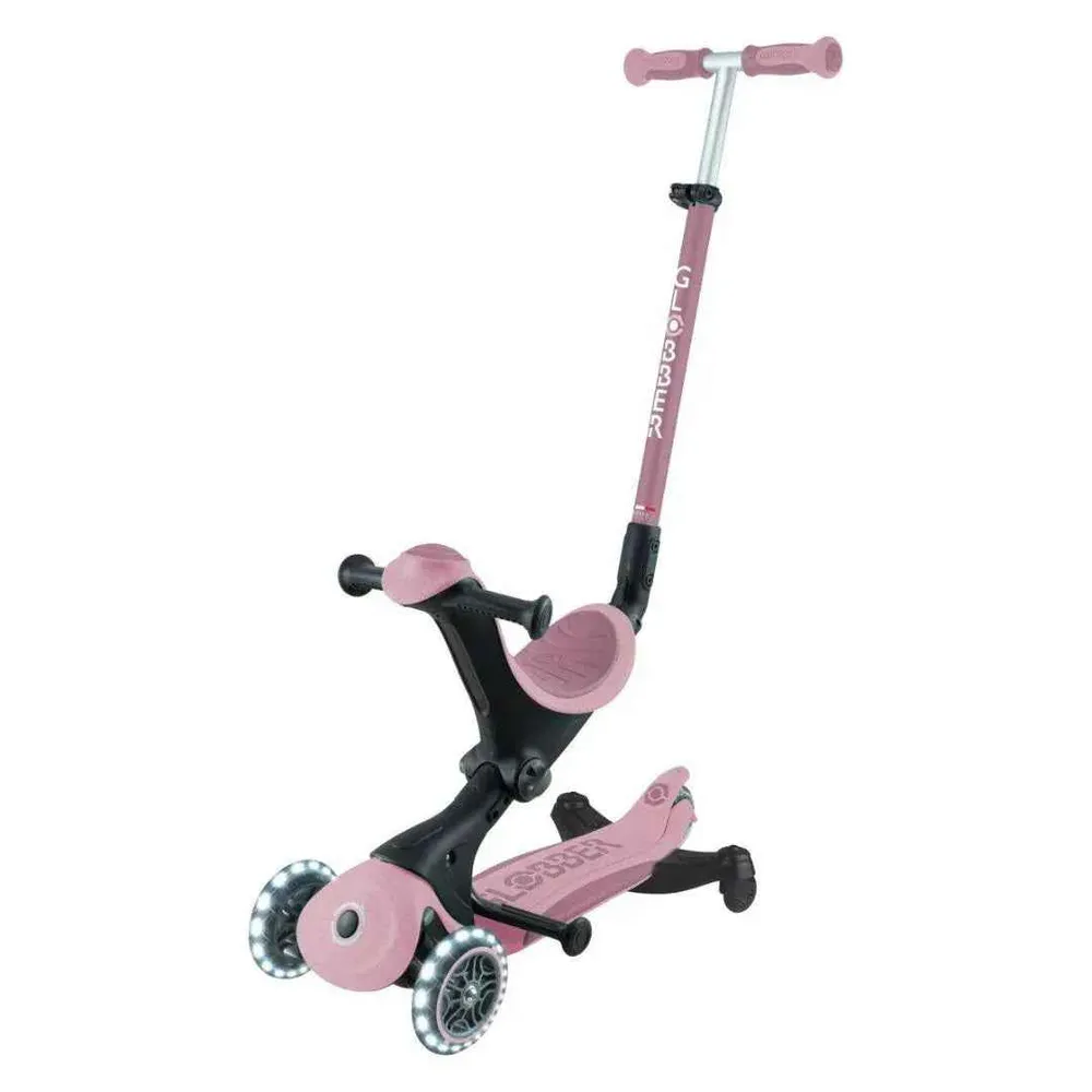 Globber® Sklopivi dječji skuter GO UP deluxe 360° s svjetlećim kotačima Berry