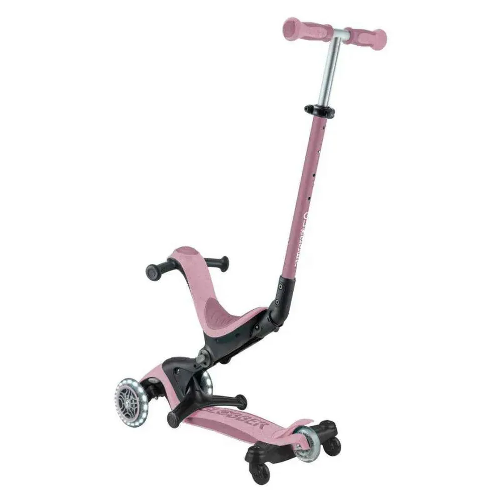 Globber® Sklopivi dječji skuter GO UP deluxe 360° s svjetlećim kotačima Berry